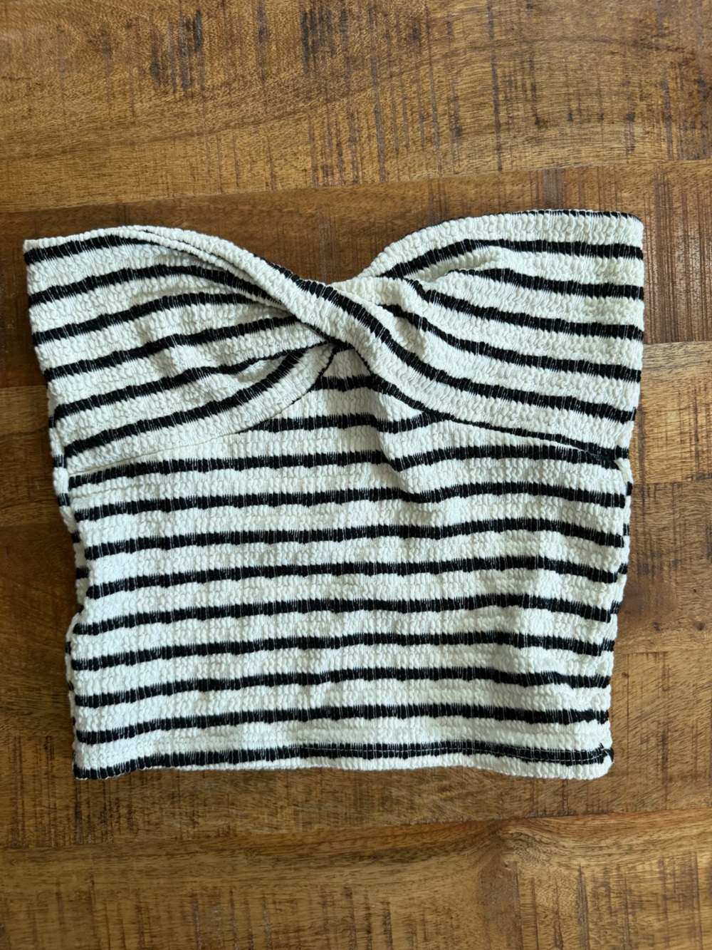 Black & White Striped Knit Top
